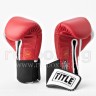Перчатки тренировочные TITLE Gel World красный